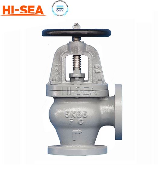 JIS F7306 Marine Cast Iron Angle Globe Valve